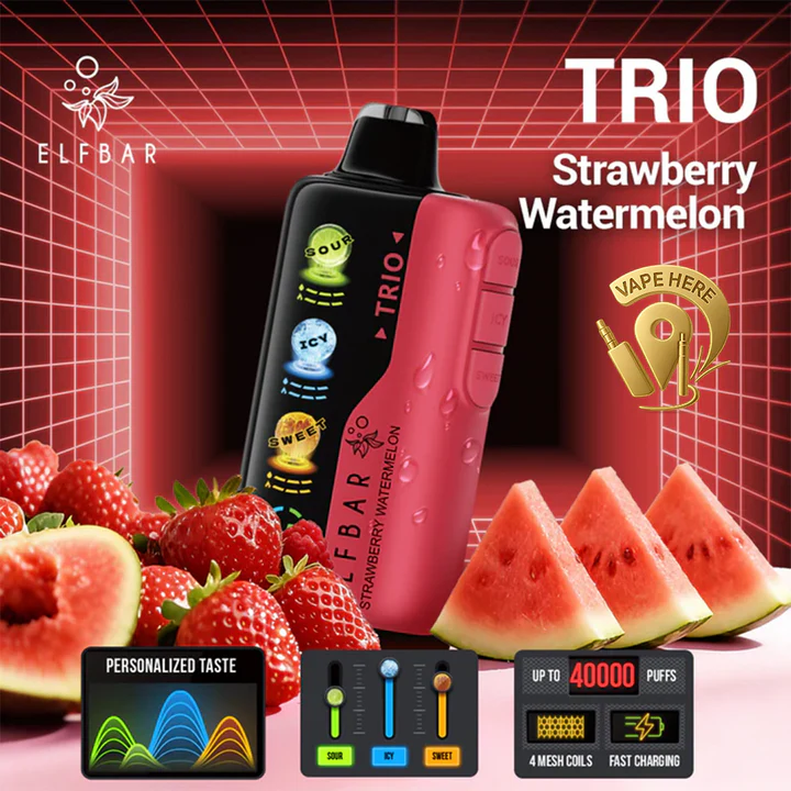 Eu Stock Elfbar Trio 40000 Puffs Disposable Vapes