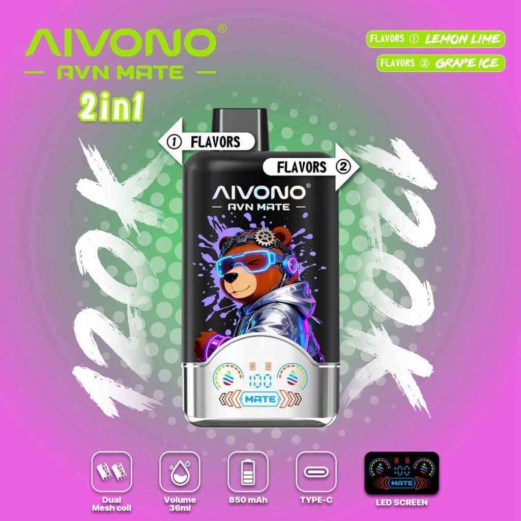 Aivono AVN Mate 2in1 Flavor 120K Puffs Disposable Vape