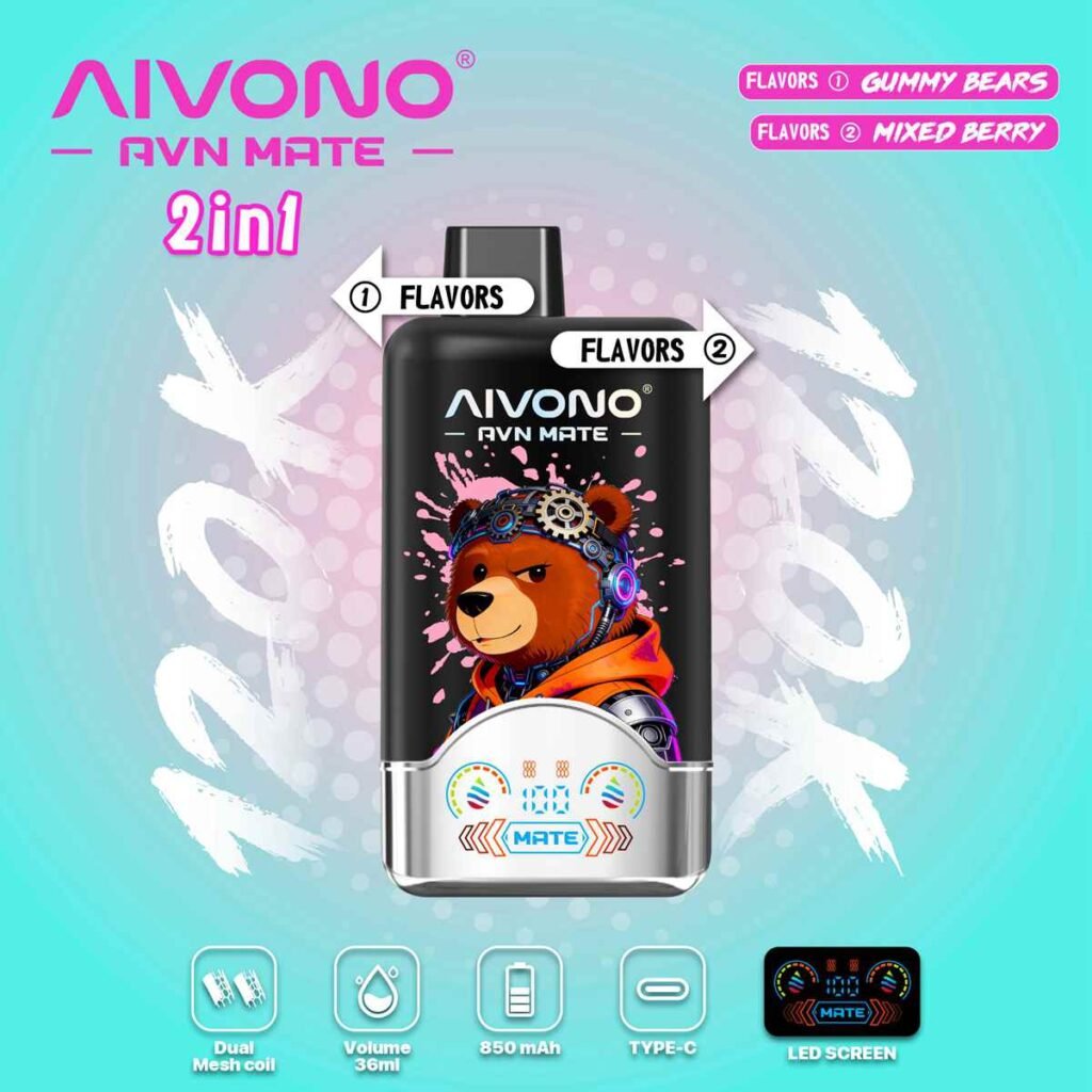 Aivono AVN Mate 2in1 Flavor 120K Puffs Disposable Vape