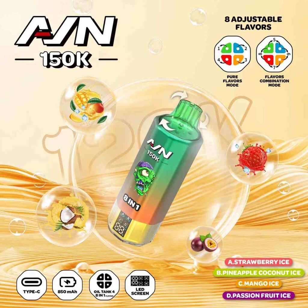 Aivono AVN 8in1 Flavor 150K Puffs Disposable Vape