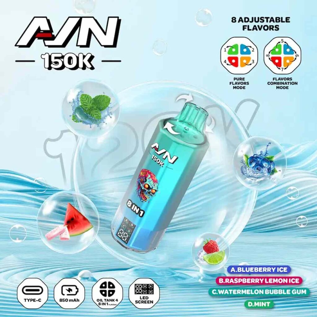 Aivono AVN 8in1 Flavor 150K Puffs Disposable Vape