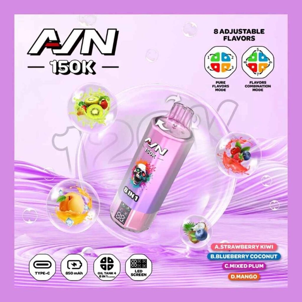 Aivono AVN 8in1 Flavor 150K Puffs Disposable Vape