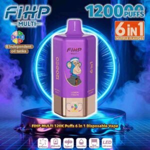 6in1 Flavors Fihp 120K Puffs Disposable Vape EU Warehouse