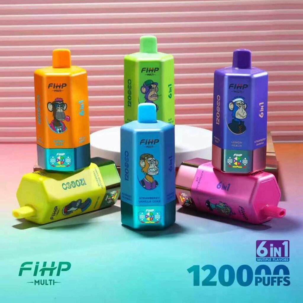 6in1 Flavors Fihp 120K Puffs Disposable Vape EU Warehouse