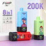 8in1 Flavors Fihp 200K Puffs Disposable Vape EU Warehouse