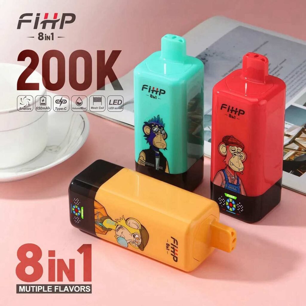 8in1 Flavors Fihp 200K Puffs Disposable Vape EU Warehouse