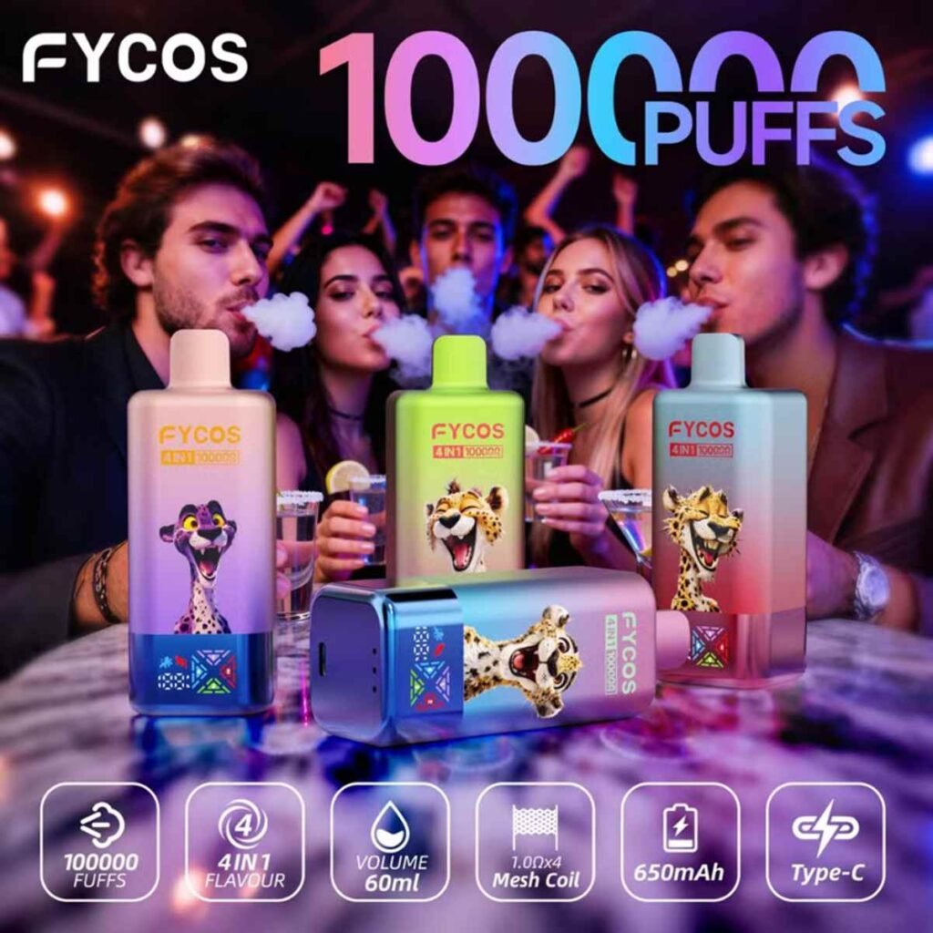 EU Warehouse 4in1 Flavors Fycos 100K Puffs Disposable Vape