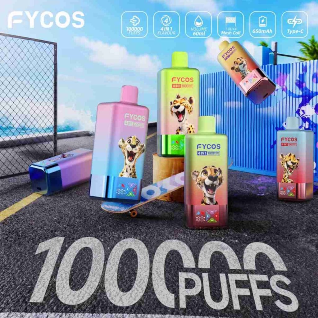 EU Warehouse 4in1 Flavors Fycos 100K Puffs Disposable Vape