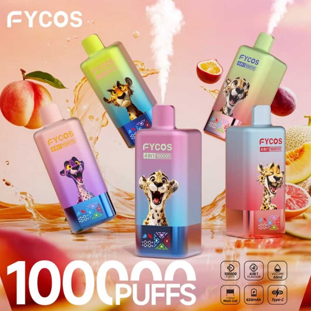 EU Warehouse 4in1 Flavors Fycos 100K Puffs Disposable Vape