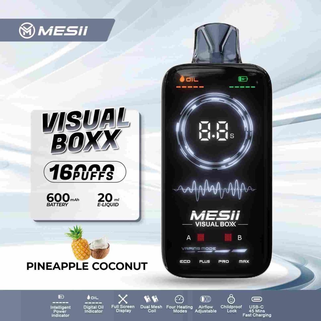 Wholesale Mesii Visual Box 16K Puffs Vapes
