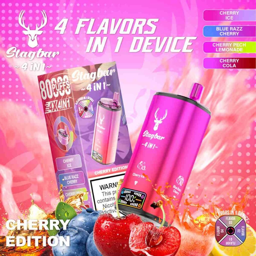 4in1 Flavor Stagbar 80K Puffs Disposable Vape EU Warehouse