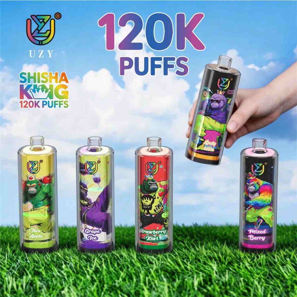 EU Warehouse UZY Shisha Hookah King 120K Puffs Disposable Vape