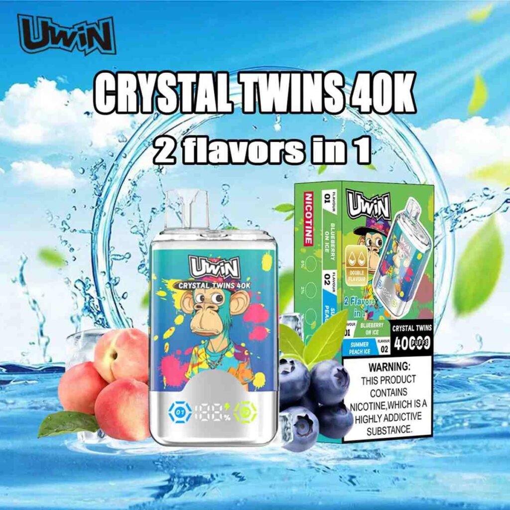 Uwin Crystal Twins 40K Puffs Disposable Vape EU Warehouse