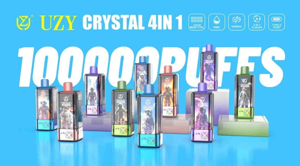 EU Warehouse 4in1 Flavors UZY 100K Puffs Disposable Vape