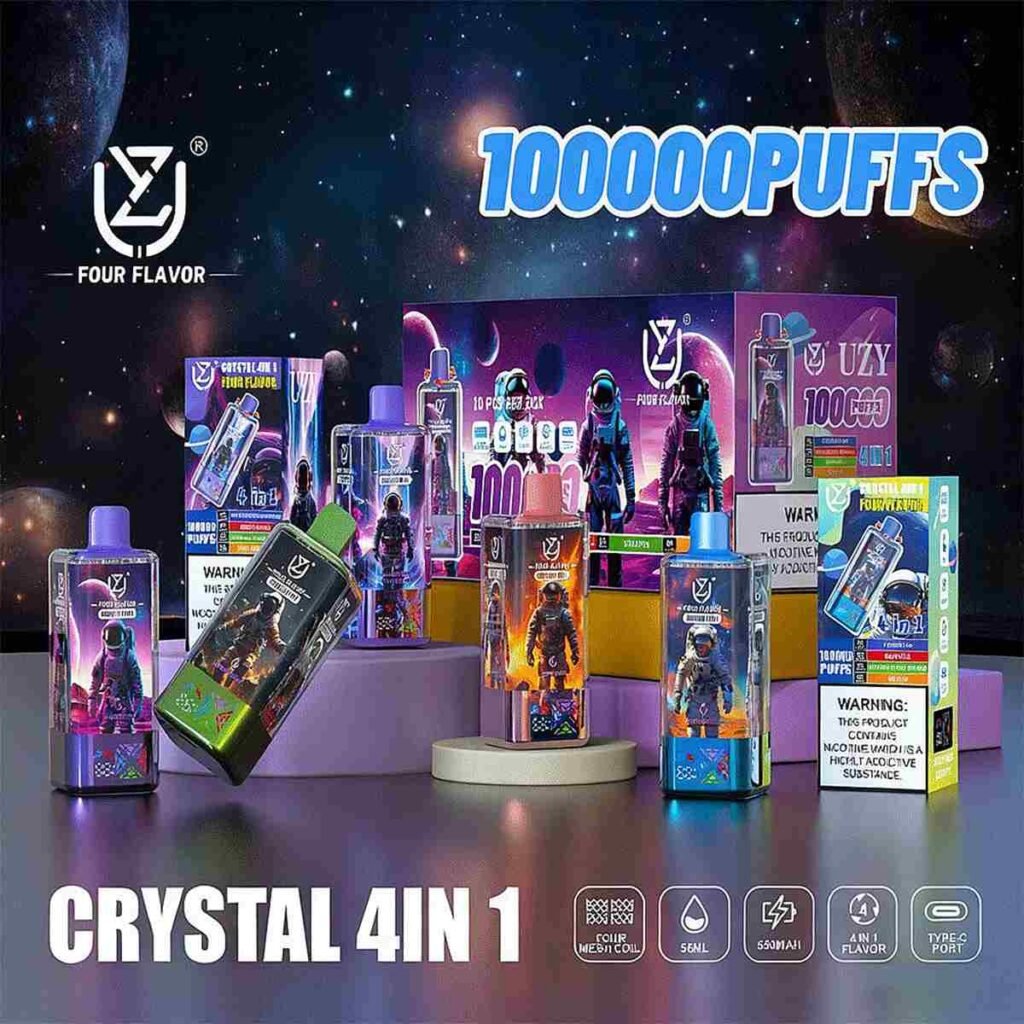 EU Warehouse 4in1 Flavors UZY 100K Puffs Disposable Vape