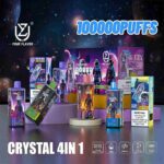 EU Warehouse 4in1 Flavors UZY 100K Puffs Disposable Vape