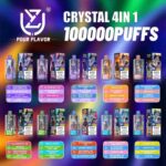 EU Warehouse 4in1 Flavors UZY 100K Puffs Disposable Vape