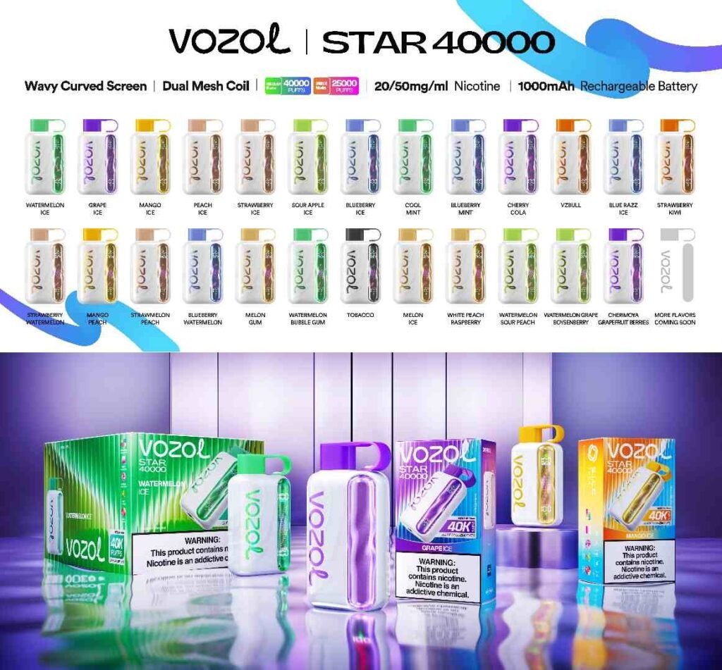 Eu Warehouse Vozol Star 40000 Puffs Disposable Vapes