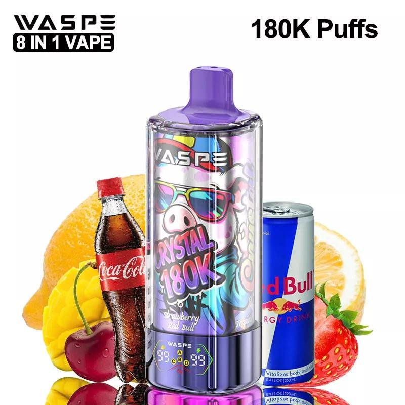 EU Warehouse 8in1 Flavor Waspe 180K Puffs Disposable Vape