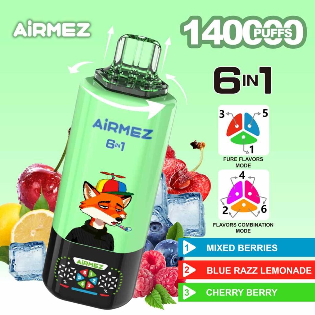 Airmez Fox 6-In-1 140K Puffs EU Warehouse