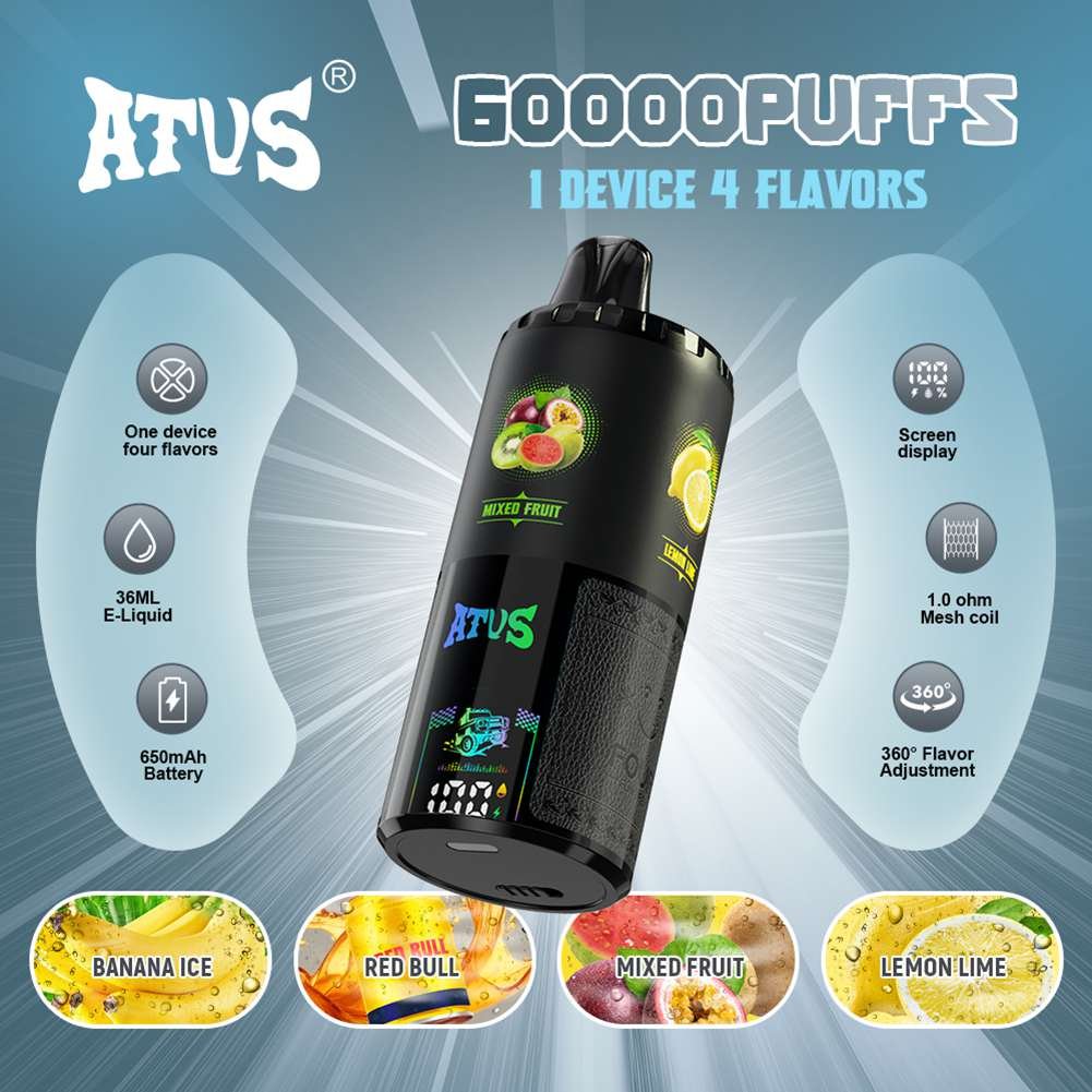 Warship Atvs 60K Puffs 4in1 Flavors Disposable Vape