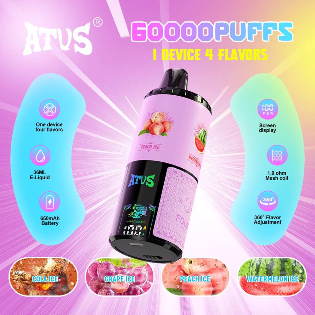 Warship Atvs 60K Puffs 4in1 Flavors Disposable Vape