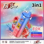 EU Warehouse 3in1 Flavor Aim Fatbear 80000 Puffs Disposable Vape