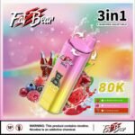 EU Warehouse 3in1 Flavor Aim Fatbear 80000 Puffs Disposable Vape