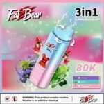 EU Warehouse 3in1 Flavor Aim Fatbear 80000 Puffs Disposable Vape