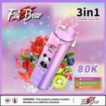 EU Warehouse 3in1 Flavor Aim Fatbear 80000 Puffs Disposable Vape