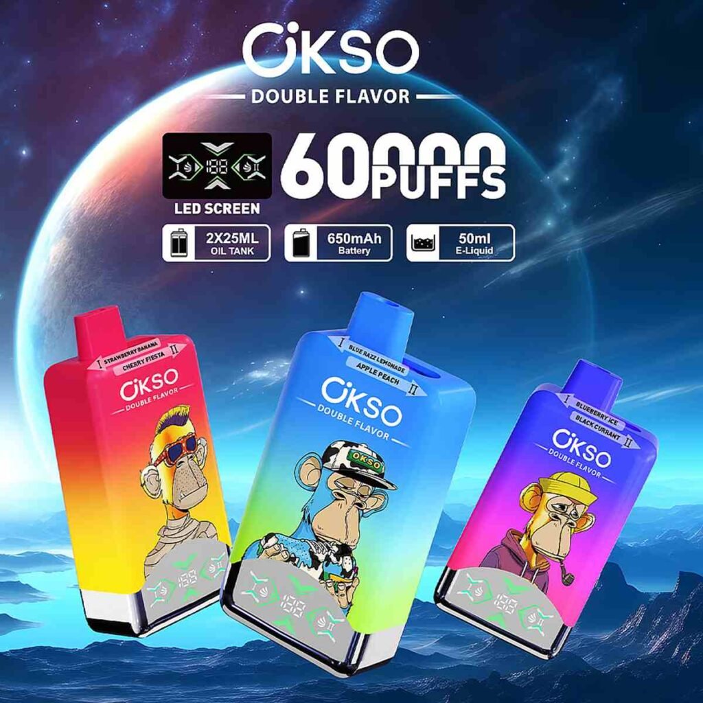 Okso 2in1 Flavors 60K Puffs Disposable Vape EU Warehouse