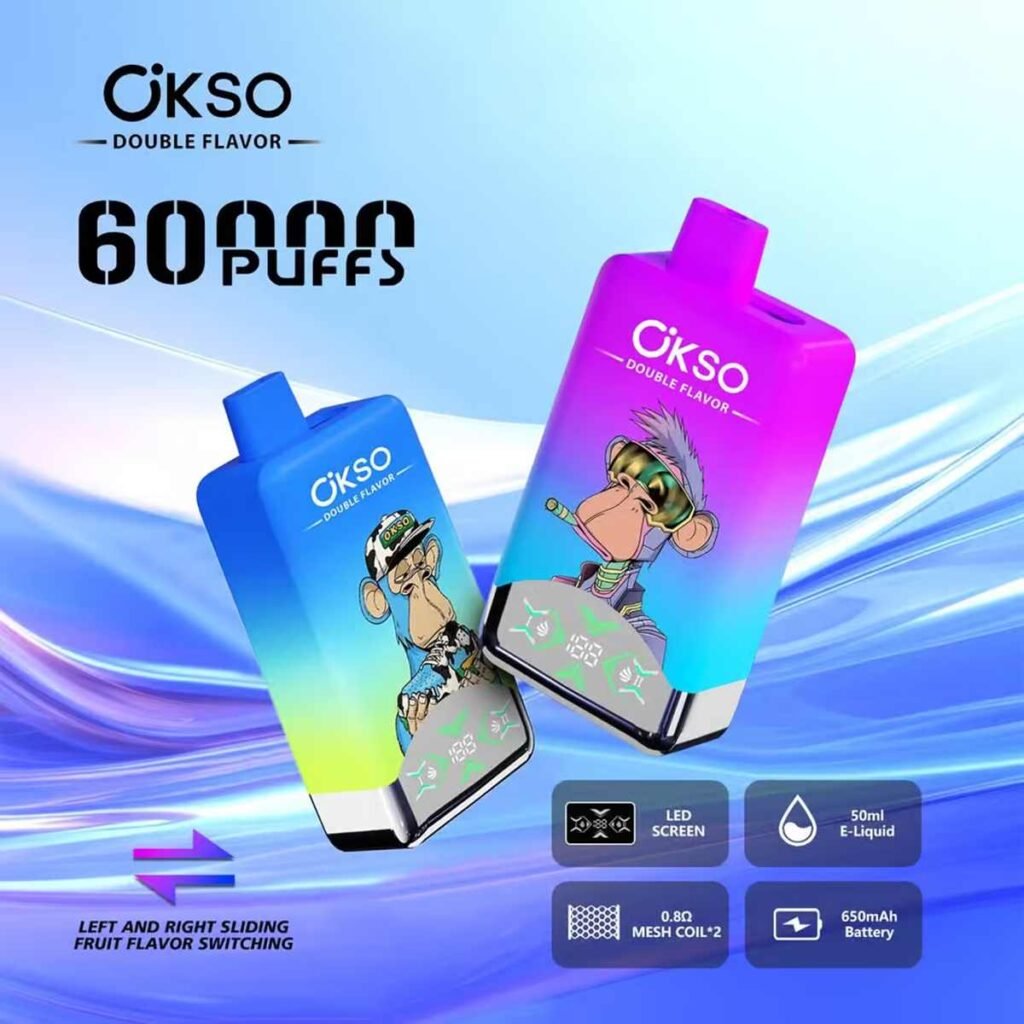 Okso 2in1 Flavors 60K Puffs Disposable Vape EU Warehouse