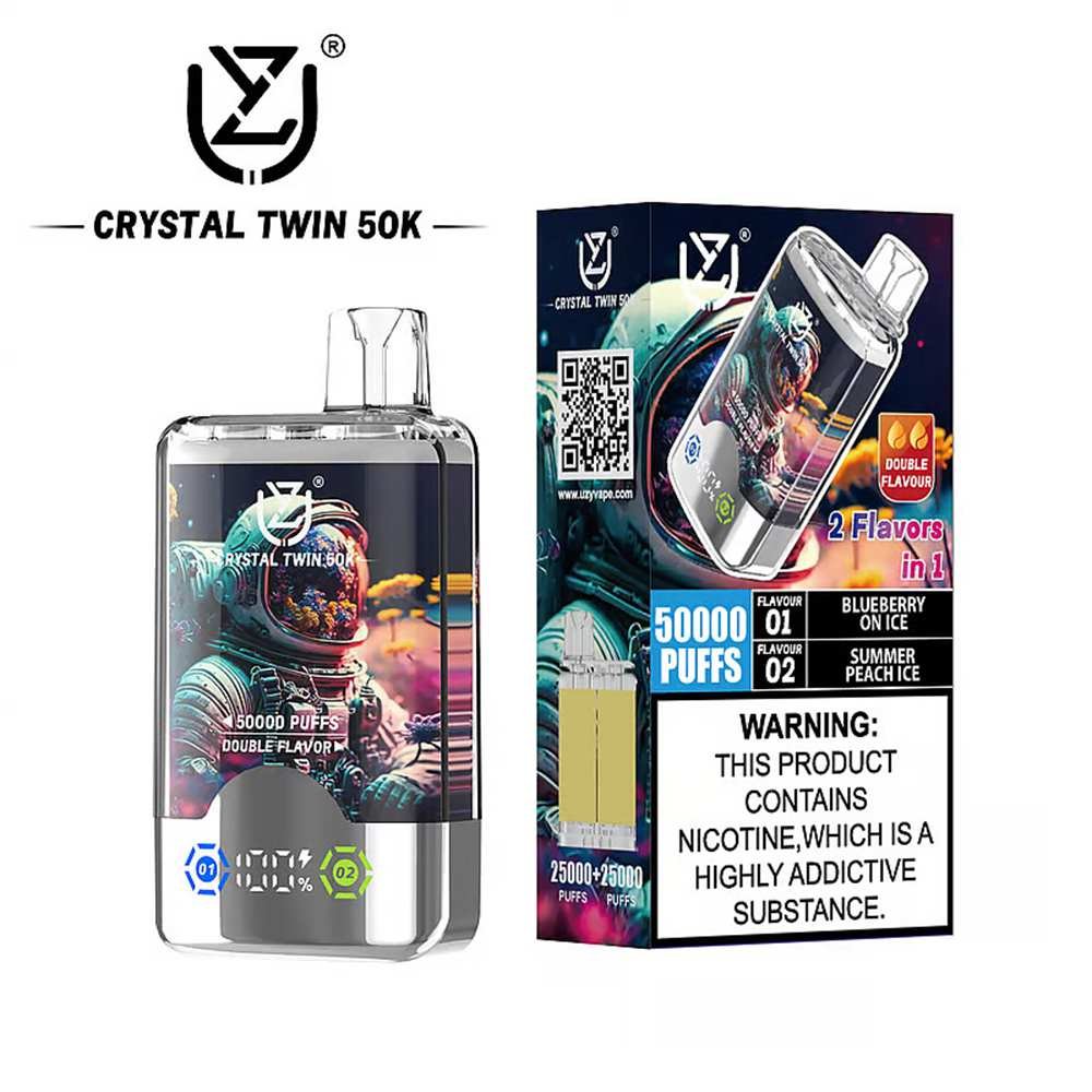 UZY Crystal Twin 50K Puffs Disposable Vape EU Warehouse