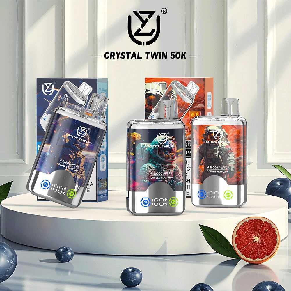 UZY Crystal Twin 50K Puffs Disposable Vape EU Warehouse