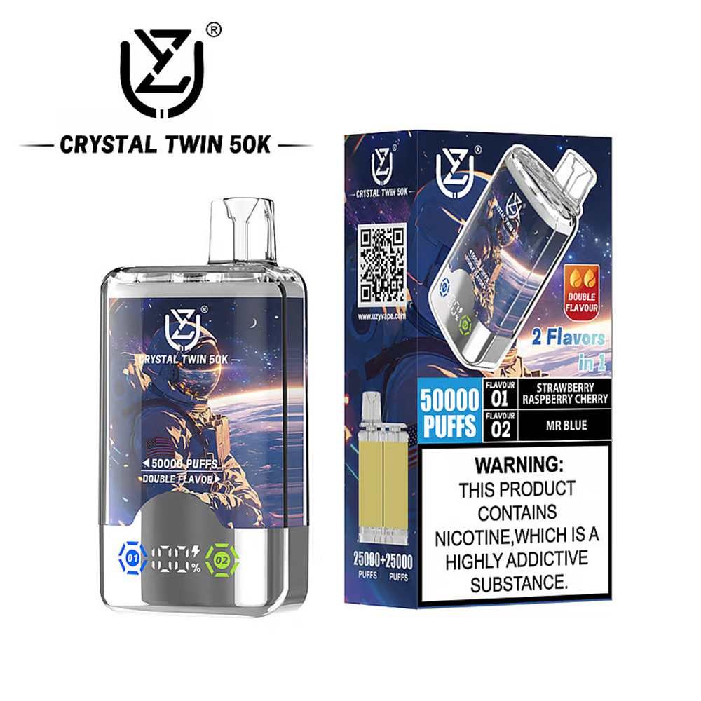 UZY Crystal Twin 50K Puffs Disposable Vape EU Warehouse