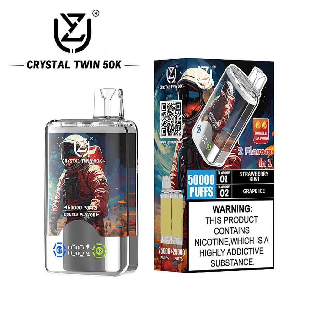 UZY Crystal Twin 50K Puffs Disposable Vape EU Warehouse