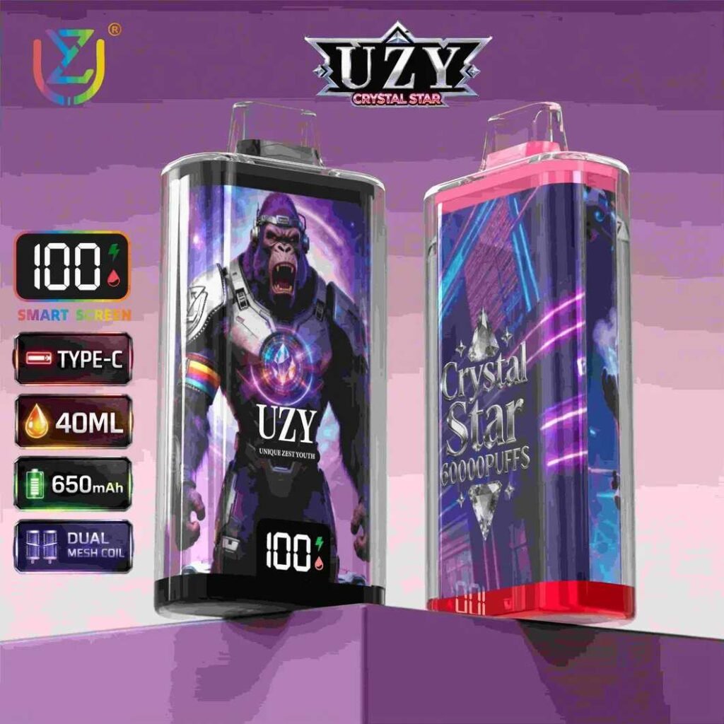 EU Warehouse UZY Crystal Star 60K Puffs Disposable Vape