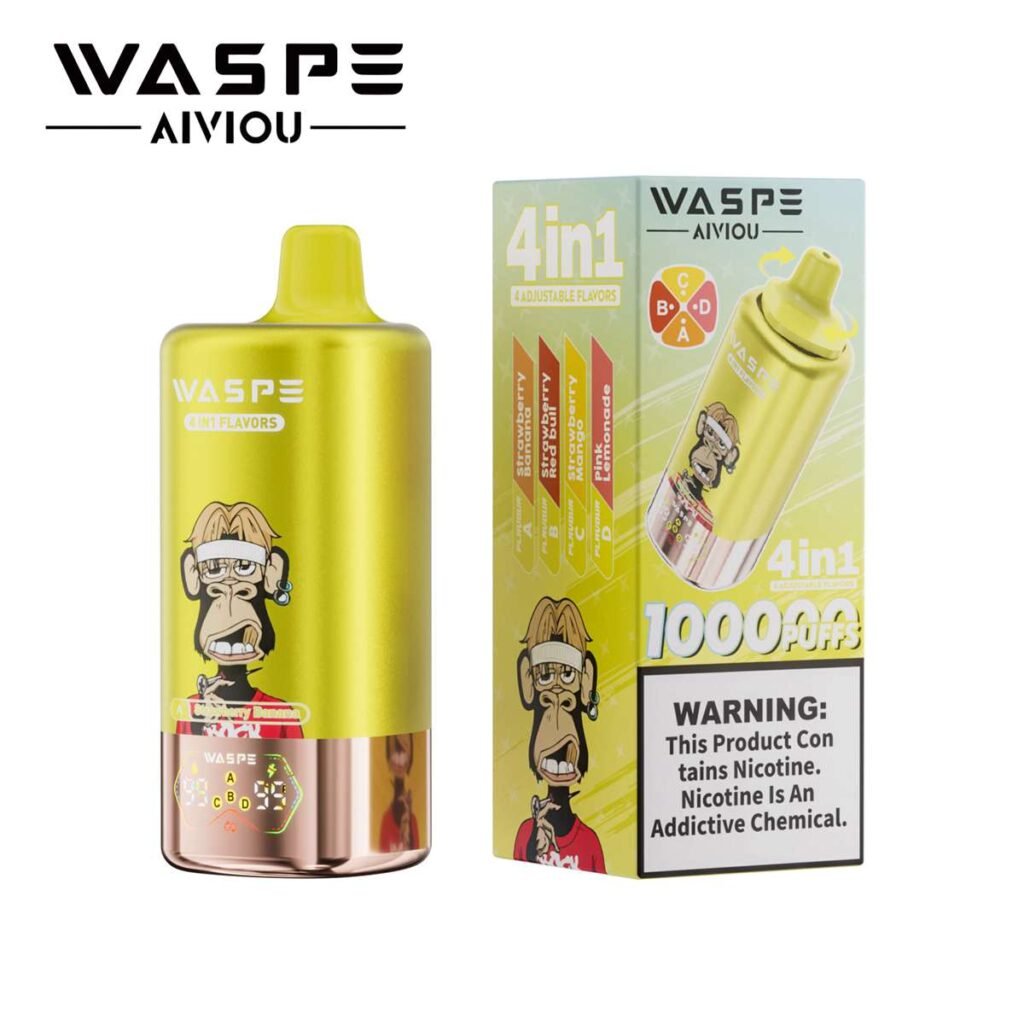 4in1 Flavors Waspe 100K Puffs Disposable Vape EU Warehouse