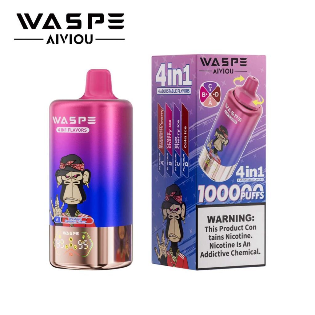 4in1 Flavors Waspe 100K Puffs Disposable Vape EU Warehouse