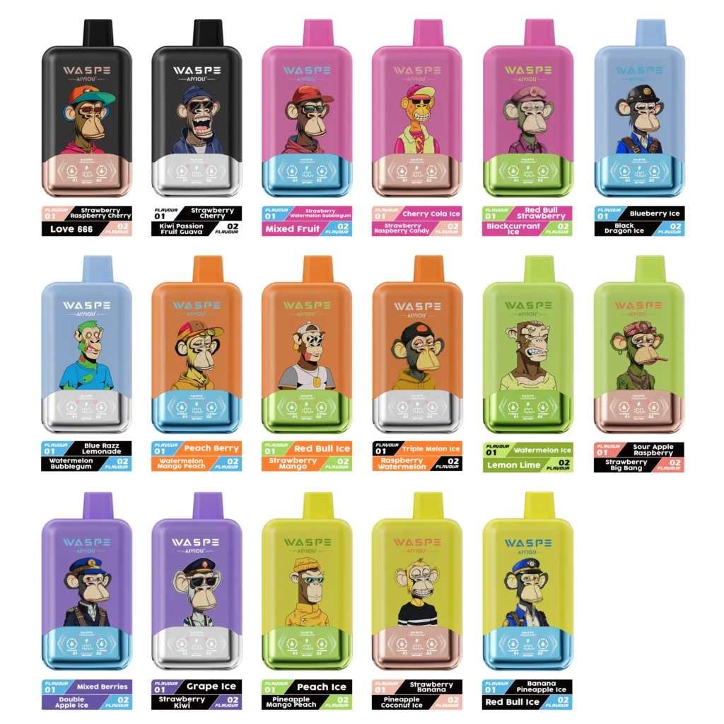 2in1 Flavor Waspe 40K Puffs Disposable Vape EU Warehouse