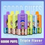 3in1 Triple Flavors Waspe 60K Puffs Disposable Vape EU Warehouse