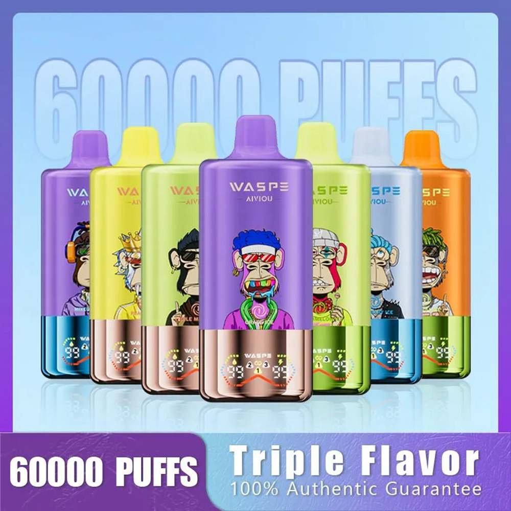 3in1 Triple Flavors Waspe 60K Puffs Disposable Vape EU Warehouse