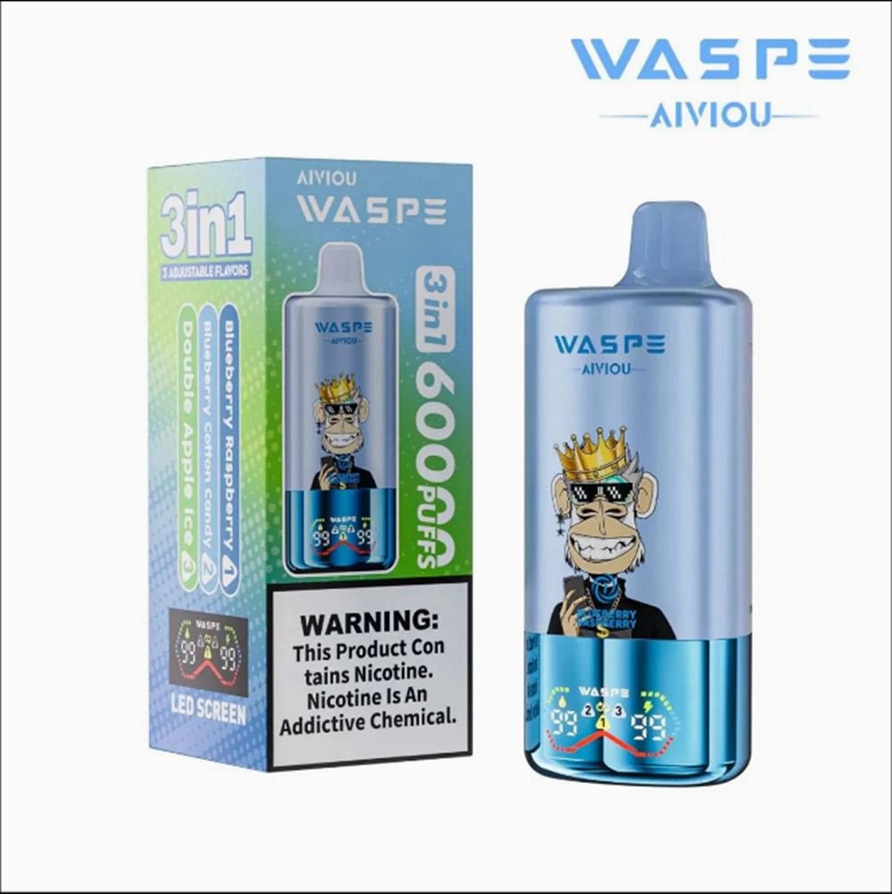 3in1 Triple Flavors Waspe 60K Puffs Disposable Vape EU Warehouse