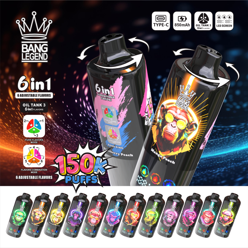 Bang Legend 150K Puffs 6-In-1 Eu Warehouse