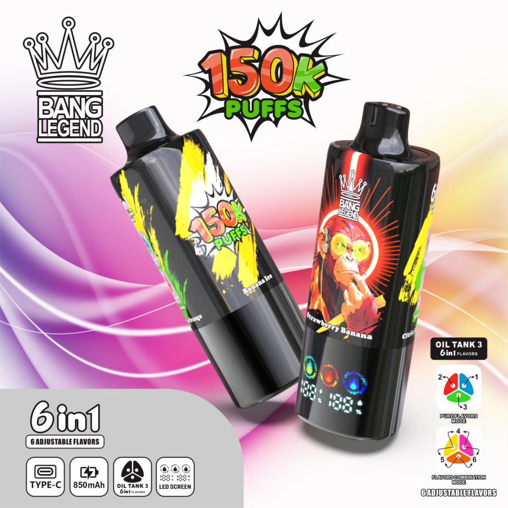 Bang Legend 150K Puffs 6-In-1 Eu Warehouse