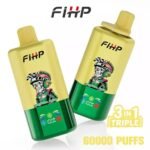 3in1 Flavor Fihp 60K Puffs Disposable Vape EU Warehouse