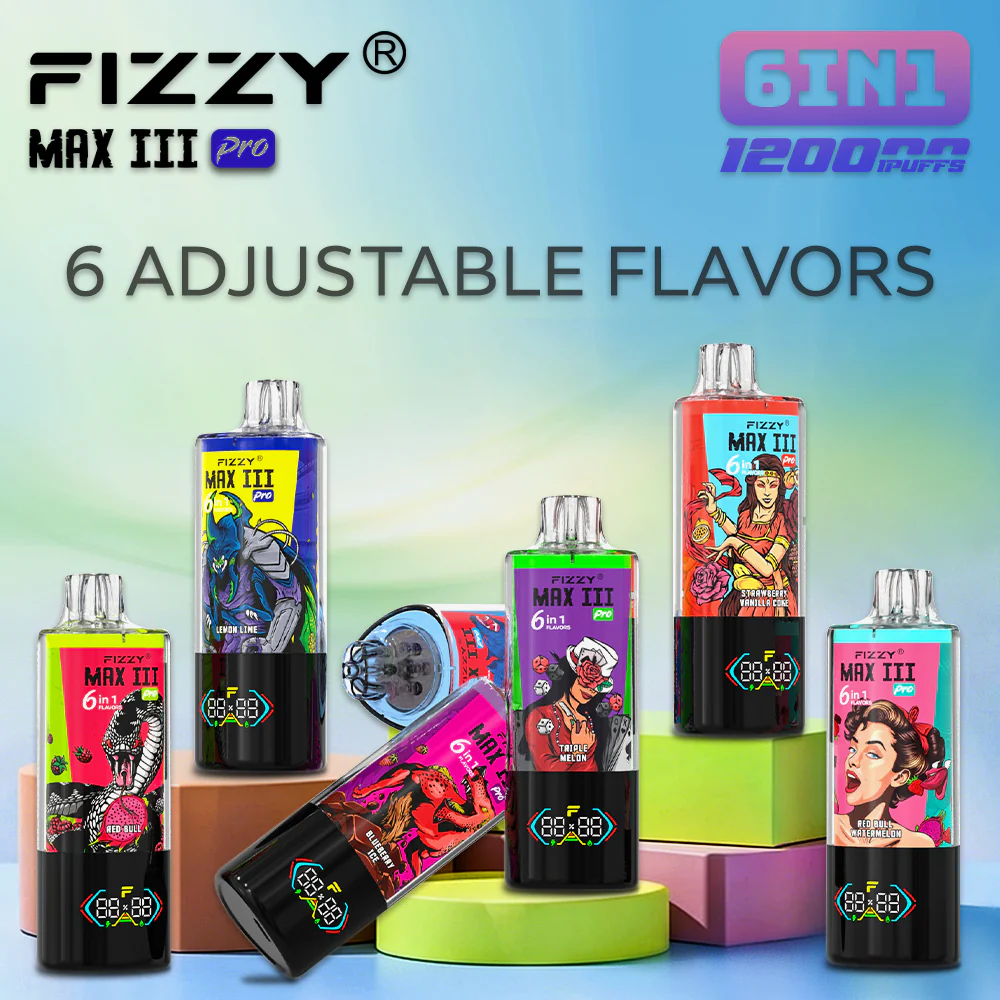 FIZZY MAX III PRO 120K Puffs 6-In-1 Eu Warehouse