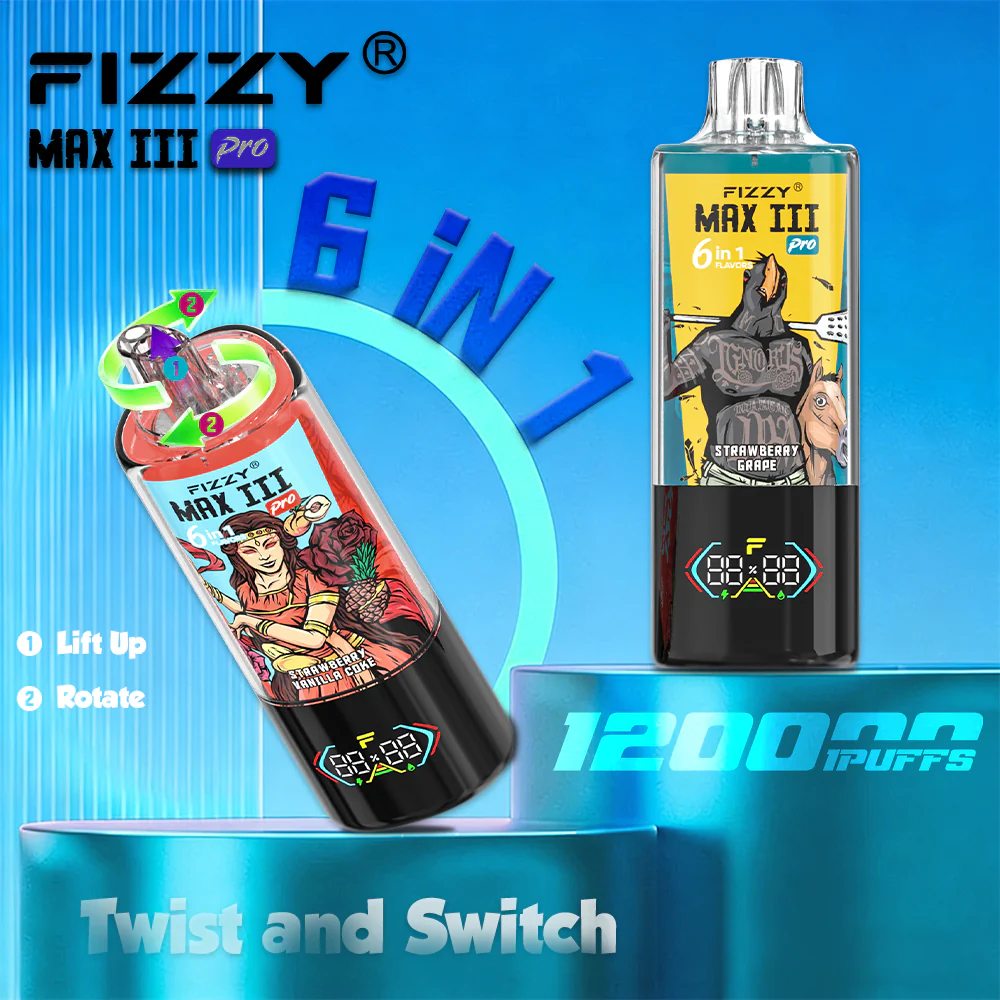 FIZZY MAX III PRO 120K Puffs 6-In-1 Eu Warehouse