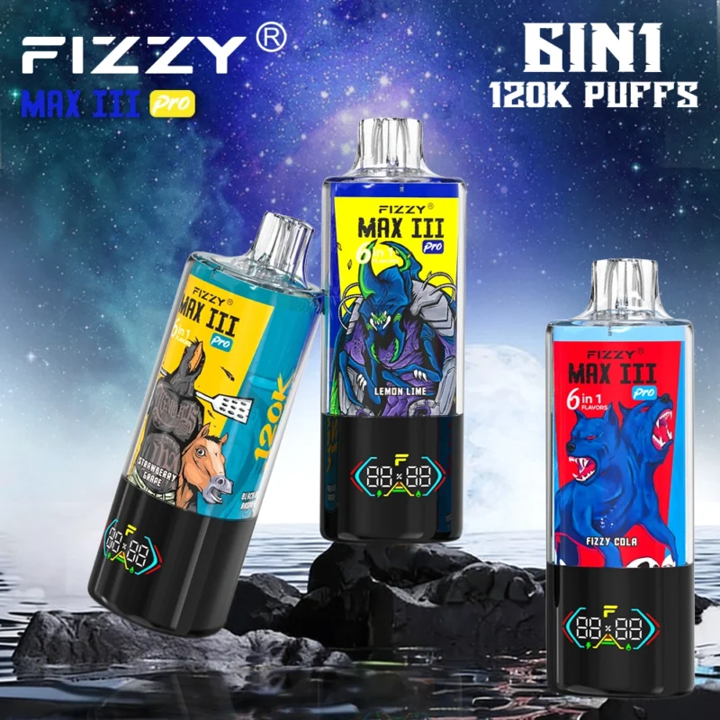 FIZZY MAX III PRO 120K Puffs 6-In-1 Eu Warehouse