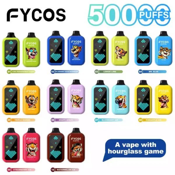 EU Warehouse Fycos Player 50K Puffs Disposable Vape